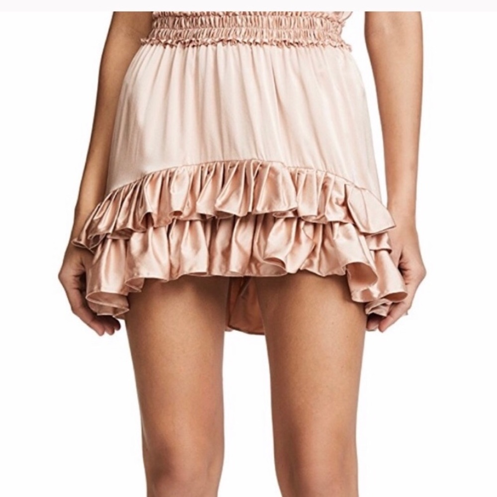 BRAND NEW LoveShackFancy Silk Kara skirt